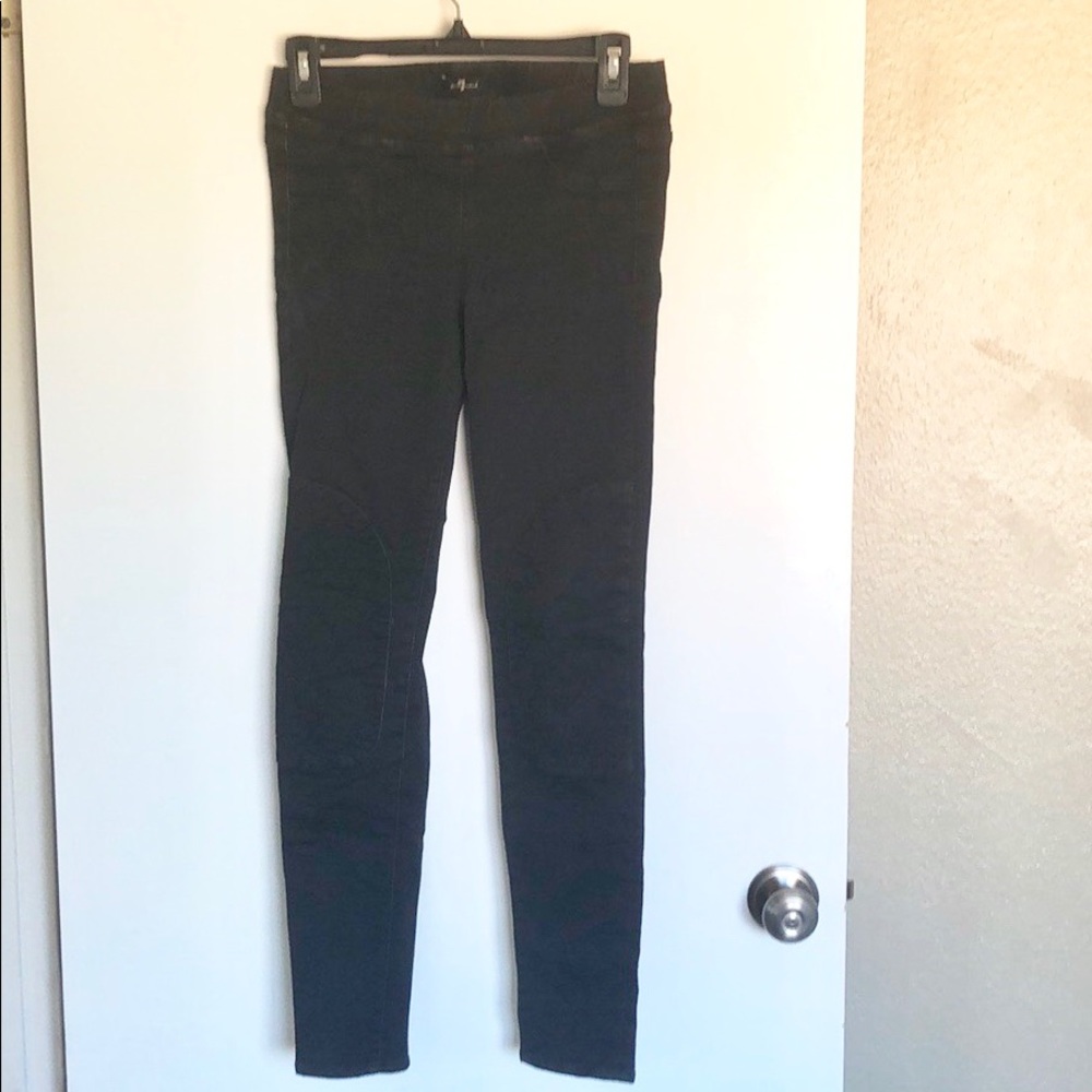 7 for all mankind Grey skinny jeans w/ knee detail